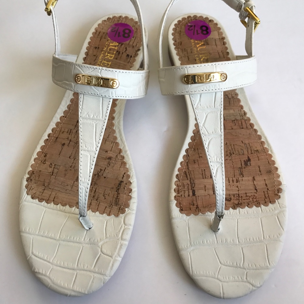 NWT Lauren Ralph Lauren Leather Sandals